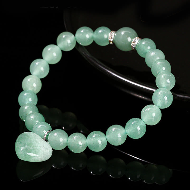 Bracelet d'équilibre en aventurine verte avec perles de 8 mm