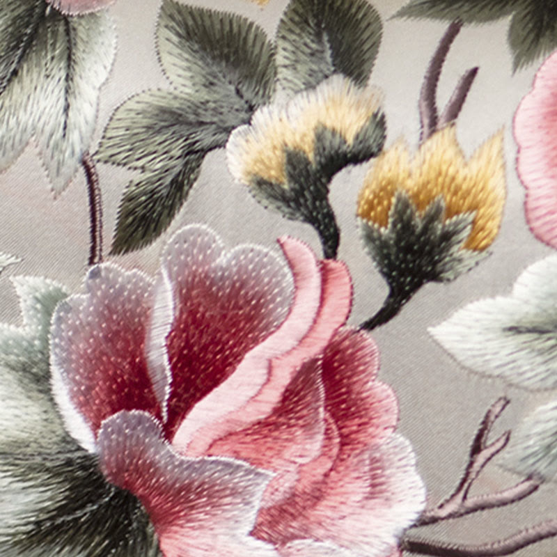 Sac bandoulière élégant brodé Su | Sac à main floral de 24 cm