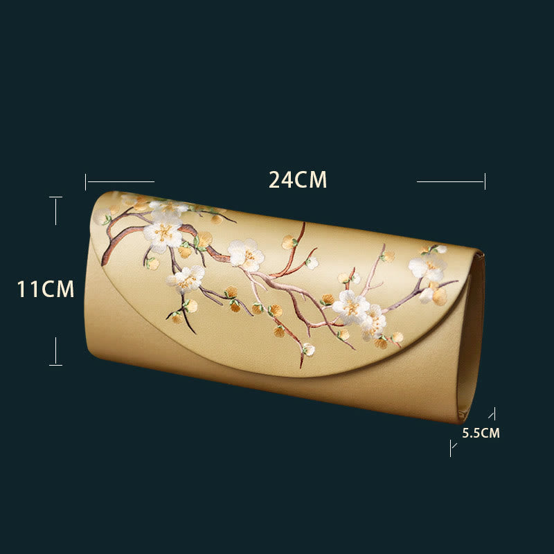 Sac à main brodé Tulipe en fleurs de prunier | Bijoux spirituels