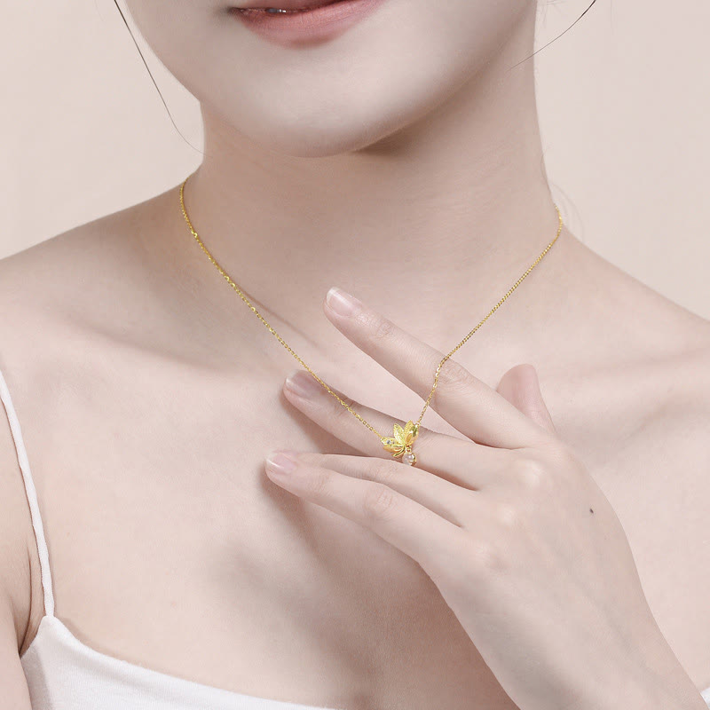 Collier Lotus et Quartz Rose pour la Protection