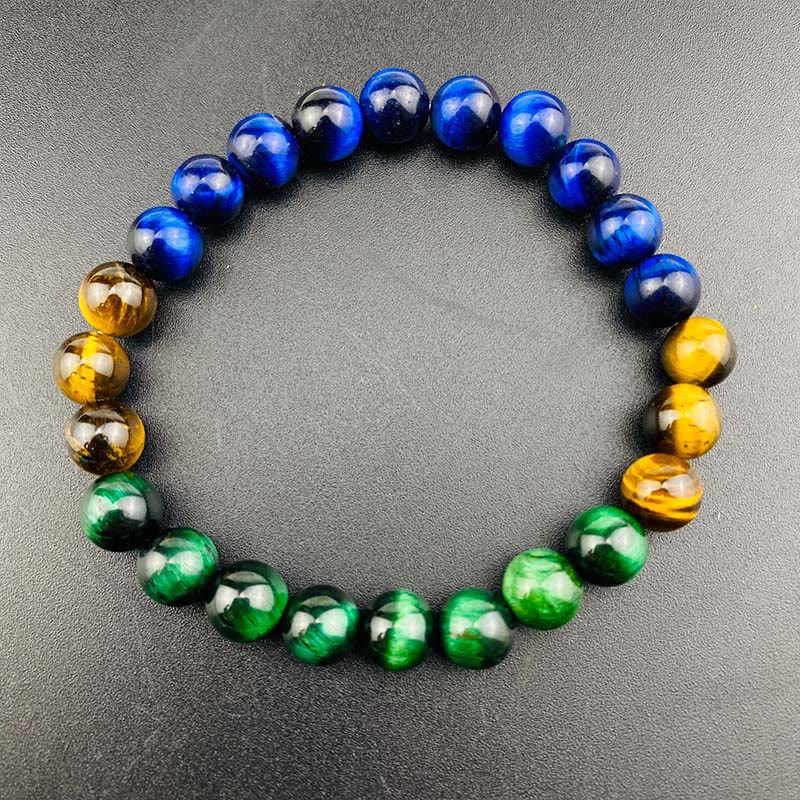 Bracelet d'équilibre multi-pierres œil de tigre