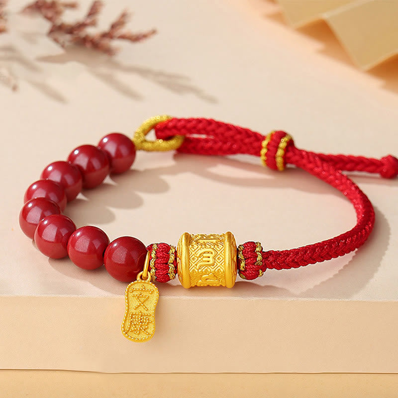 Bracelet Cinabre Om Mani Padme Hum