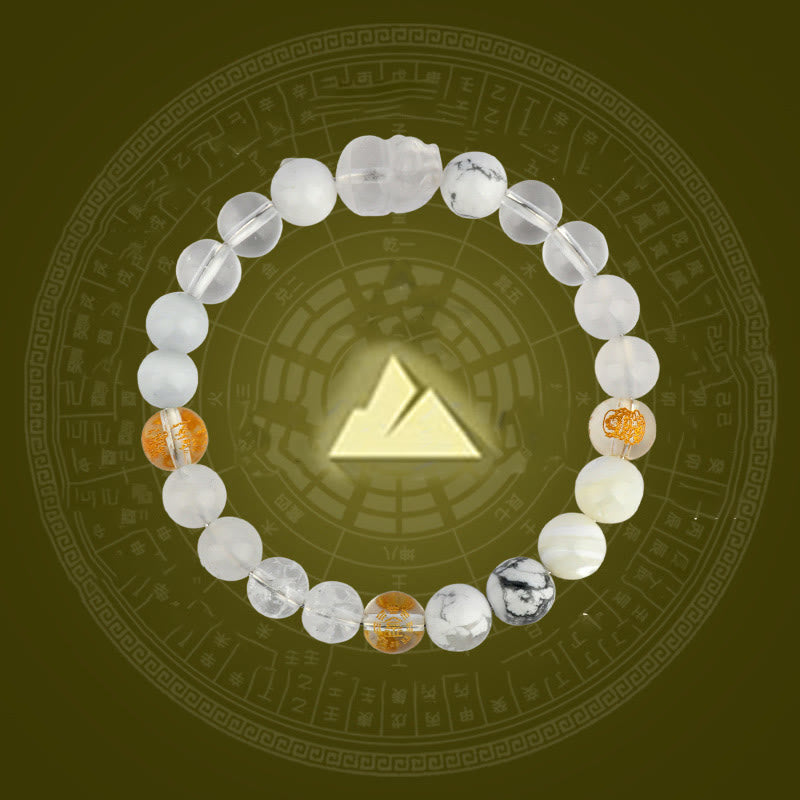8mm Five Elements Pixiu Wealth Bracelet for Prosperity