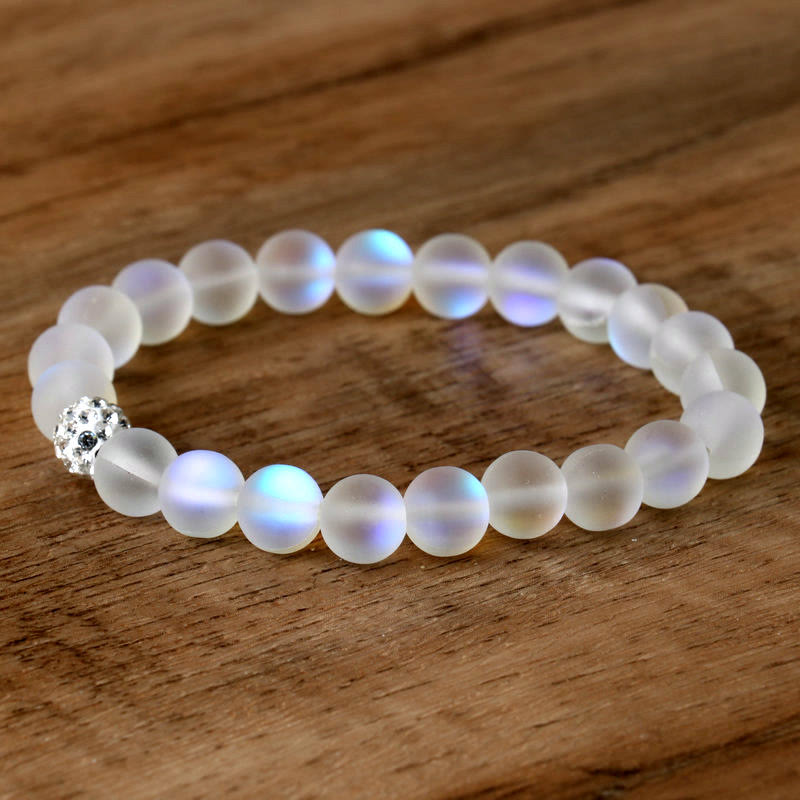Spiritual Glitter Stone Zircon Bracelet for Emotional Healing