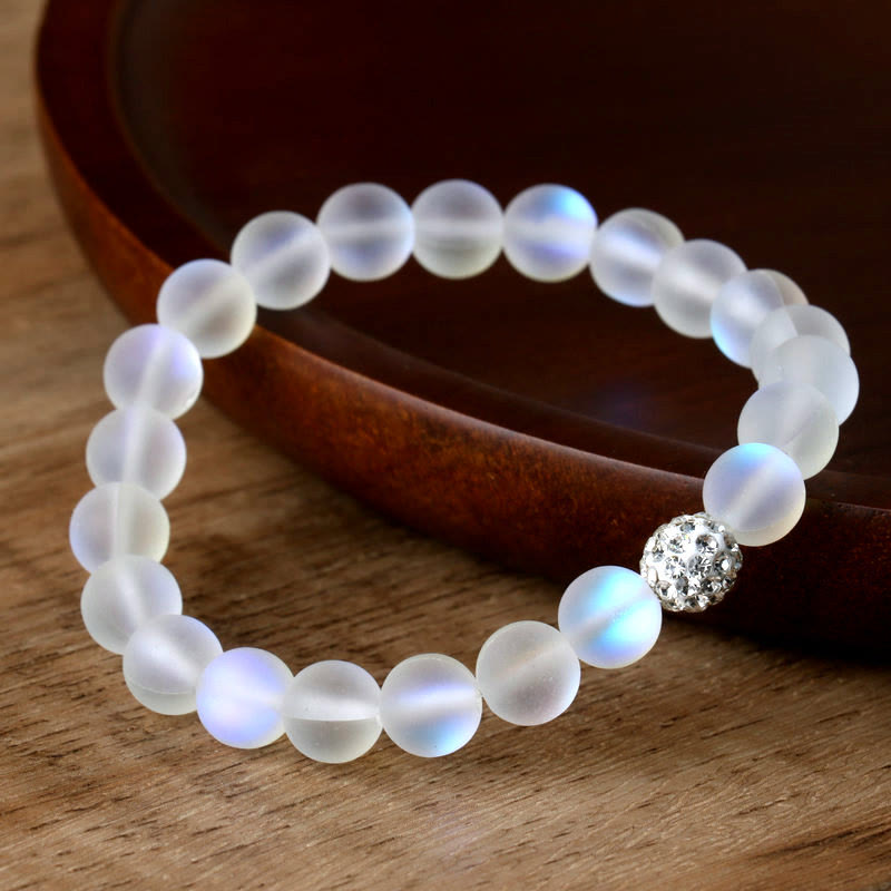 Spiritual Glitter Stone Zircon Bracelet for Emotional Healing
