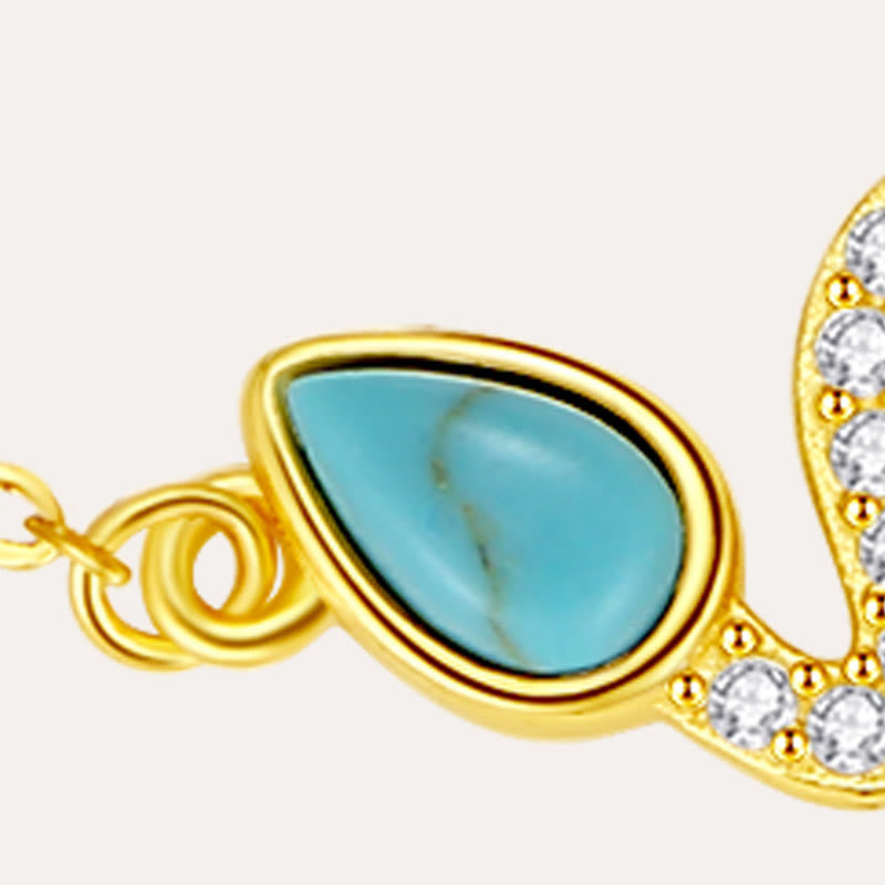 Bracelet de protection serpent en opale turquoise 2025