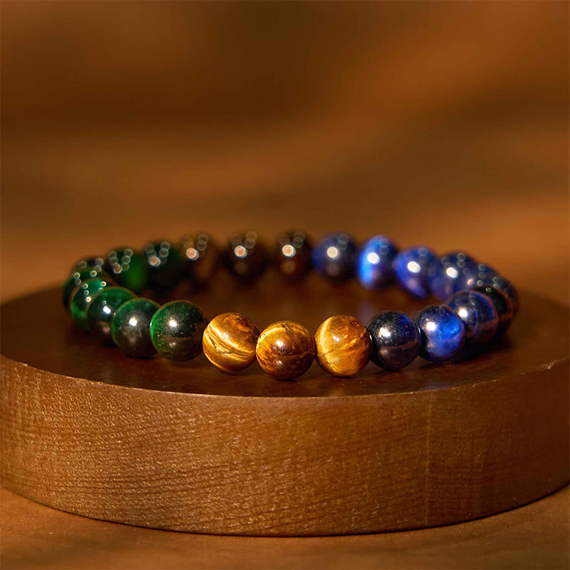 Bracelet d'équilibre multi-pierres œil de tigre