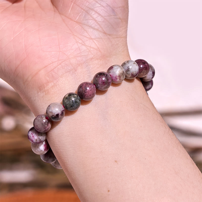 8mm Plum Blossom Tourmaline Balance Spiritual Bracelet