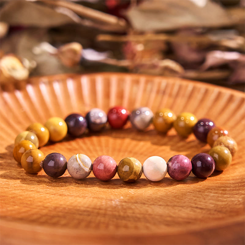 Bracelet de croissance émotionnelle en mookaïte
