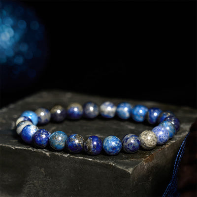 Bracelet d'équilibre positif en lazurite de 8 mm pour l'harmonie