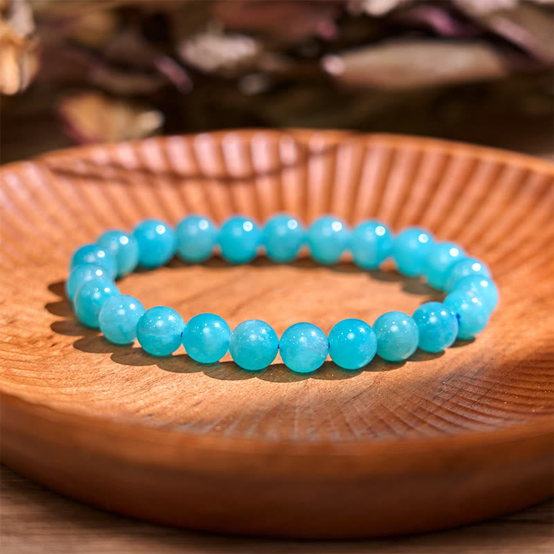 Bracelet Amazonite 8 mm pour l'équilibre émotionnel
