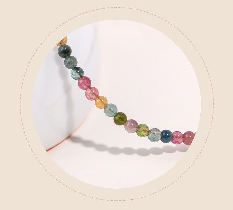 Bracelet Sagesse Tourmaline Multicolore 2 mm