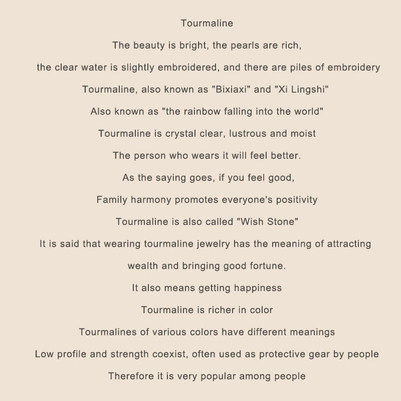 Bracelet Sagesse Tourmaline Multicolore 2 mm