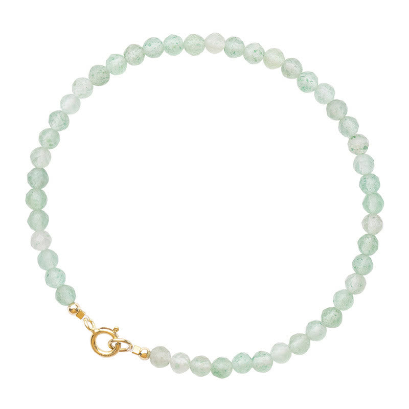 Bracelet de perles ultra-fines en aventurine verte de 3 mm