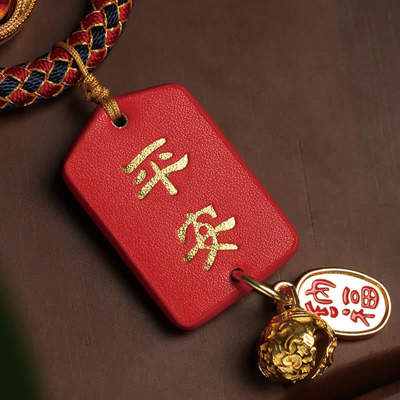 Décoration suspendue pour voiture en forme de gourde Fu pour la protection