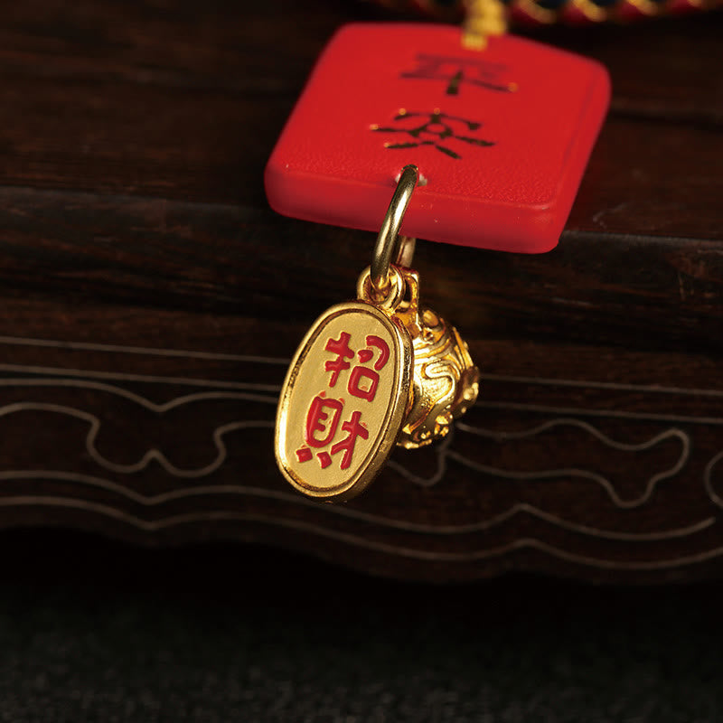 Décoration suspendue pour voiture en forme de gourde Fu pour la protection