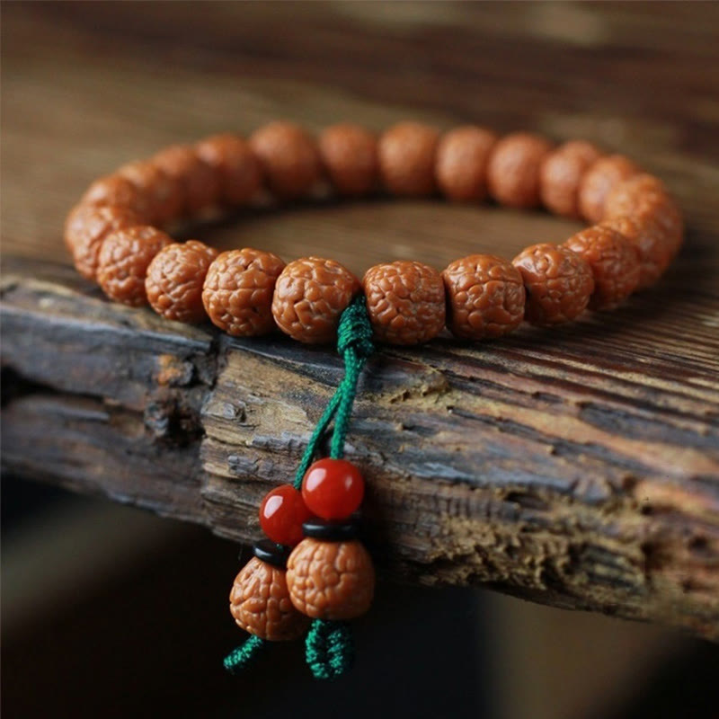 Bracelet de richesse en agate Rudraksha Bodhi Seed 9-11 mm