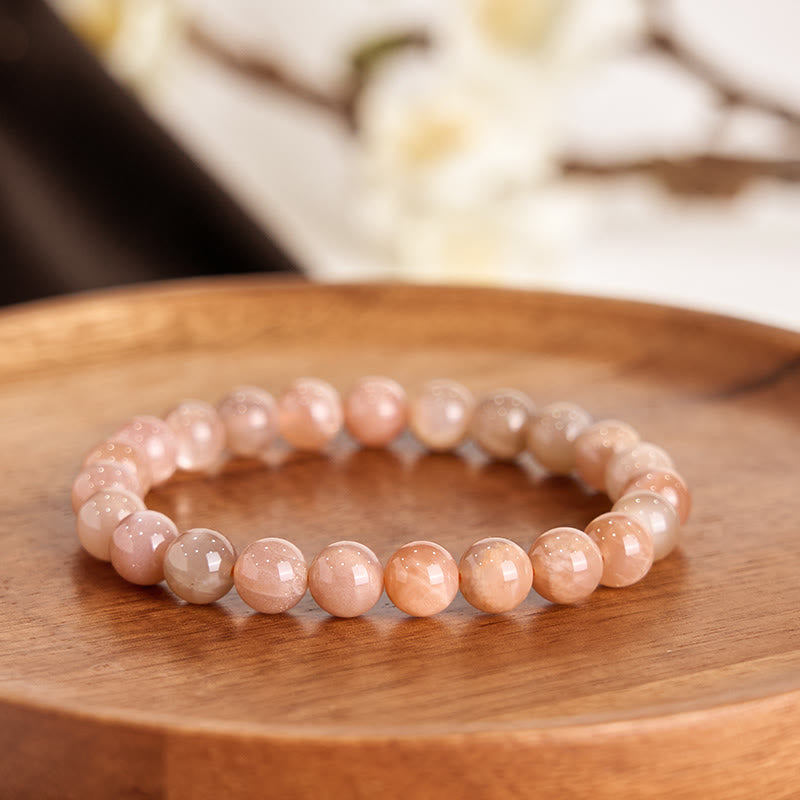 8mm Sun Stone Spiritual Bracelet for Positive Energy & Wealth