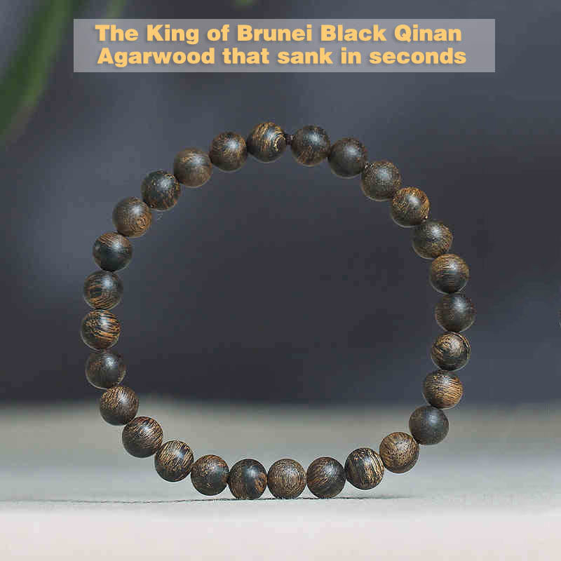 6mm Agarwood Peace Strength Bracelet for Meditation & Balance