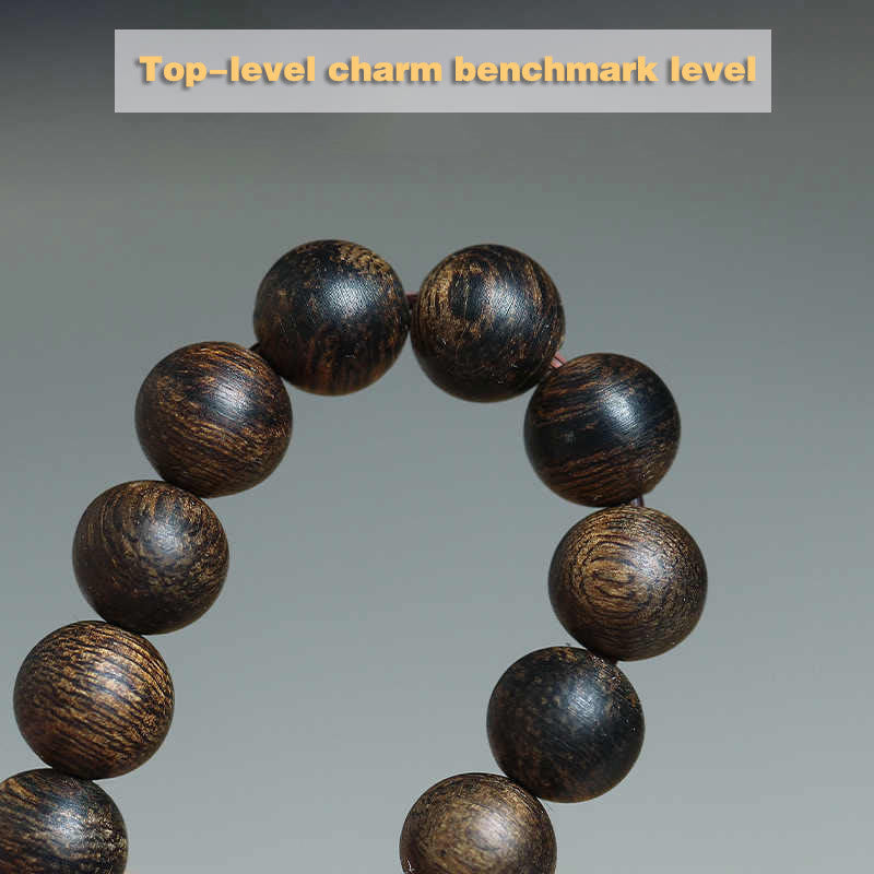 6mm Agarwood Peace Strength Bracelet for Meditation & Balance