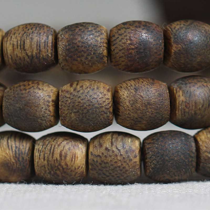 Bracelet en bois d'agar Qinan vert Hainan 6 mm, 108 perles Mala