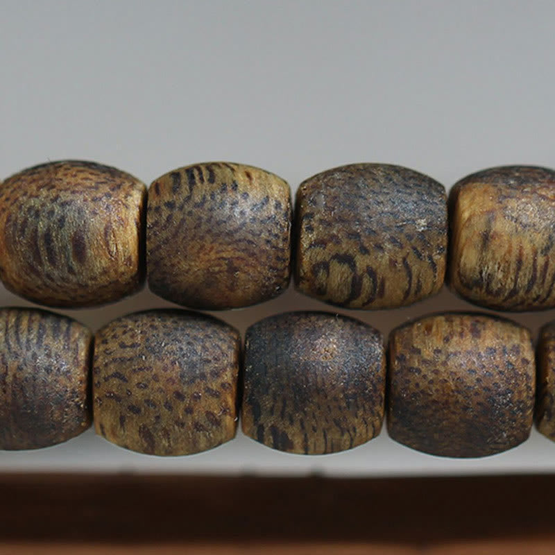 Bracelet en bois d'agar Qinan vert Hainan 6 mm, 108 perles Mala