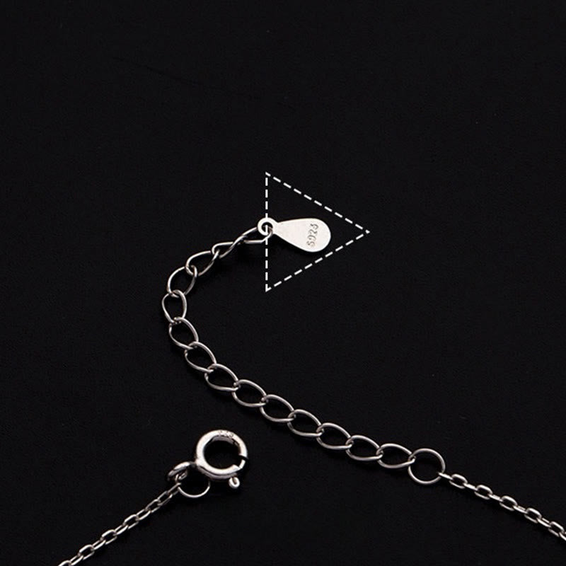 Bracelet de cheville de protection en argent sterling 925 avec petites perles