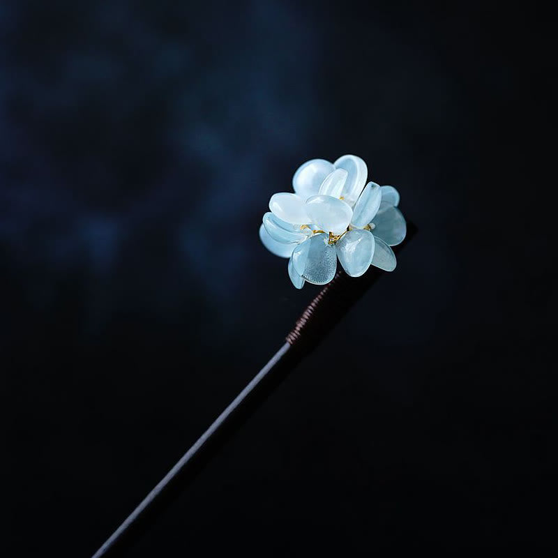 Symbolisme de l'épingle à cheveux chinoise en bois de grain Liuli