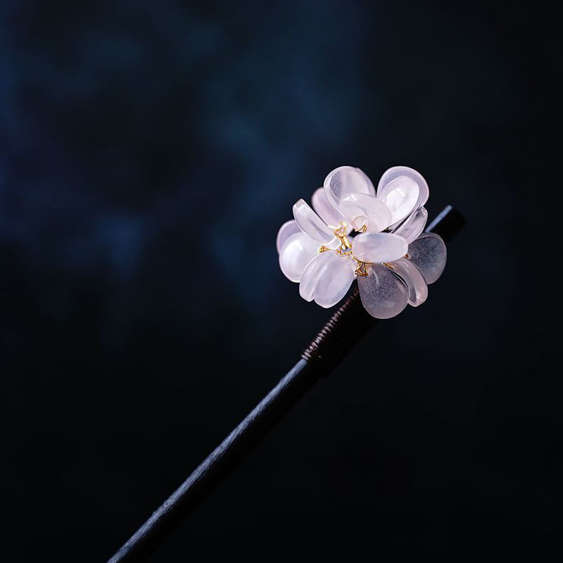 Symbolisme de l'épingle à cheveux chinoise en bois de grain Liuli