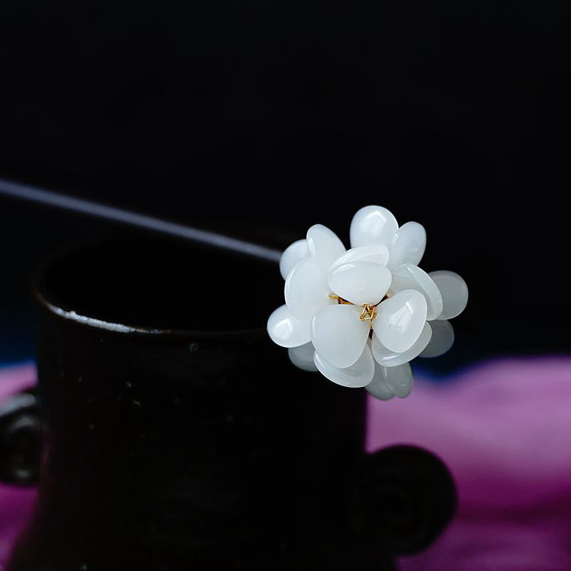 Symbolisme de l'épingle à cheveux chinoise en bois de grain Liuli