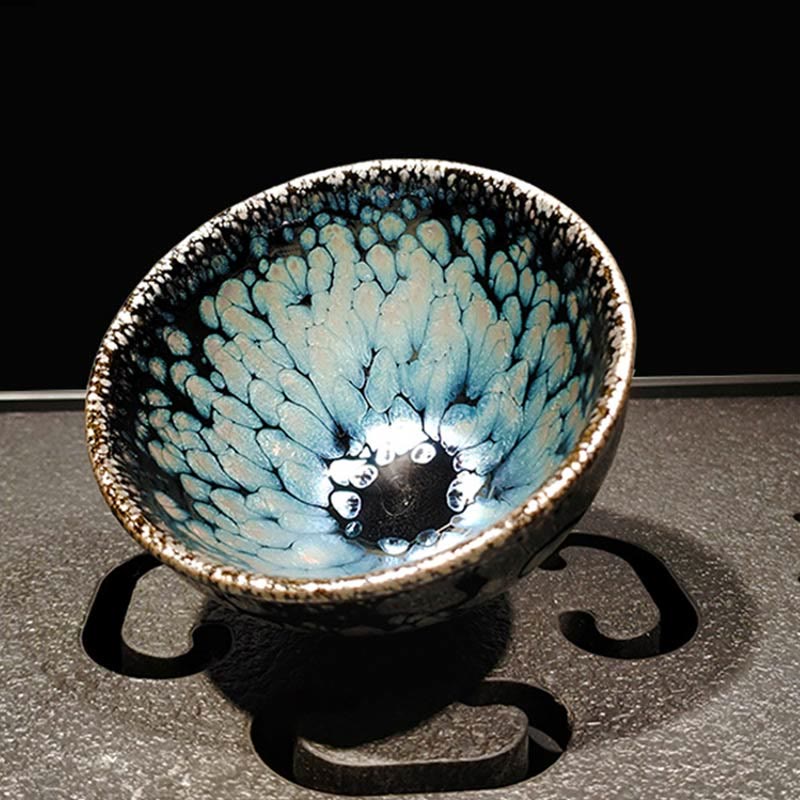 Tasse à thé en céramique Jianzhan Blue Spot faite à la main, 150 ml