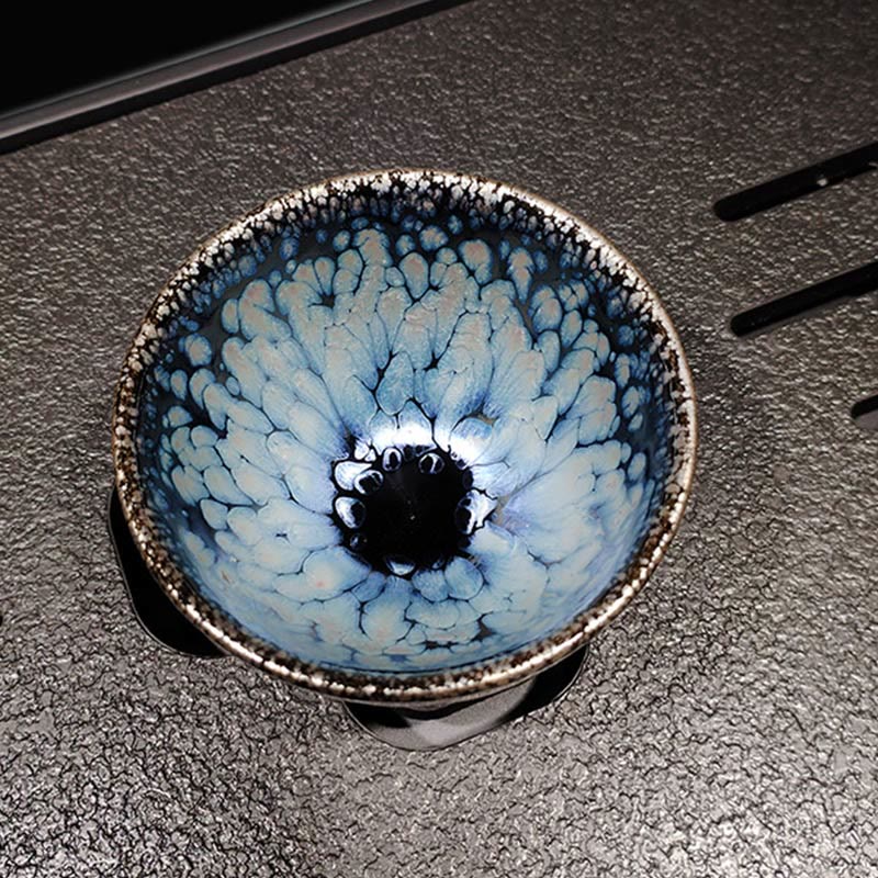 Tasse à thé en céramique Jianzhan Blue Spot faite à la main, 150 ml