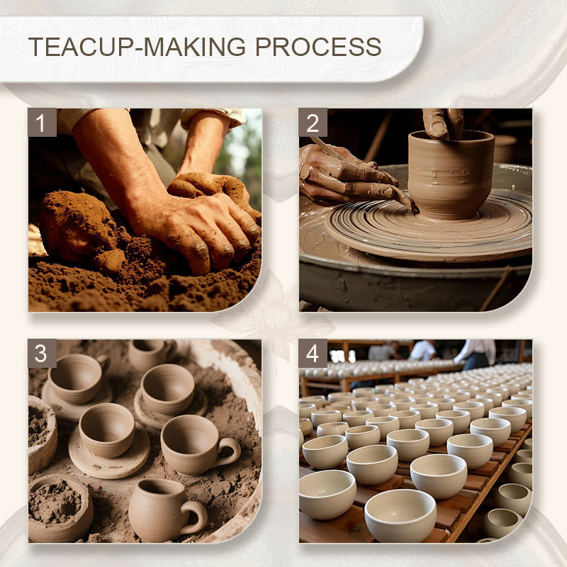 Handmade Jian Zhan Lotus Flower Ceramic Tea Cup 150ml