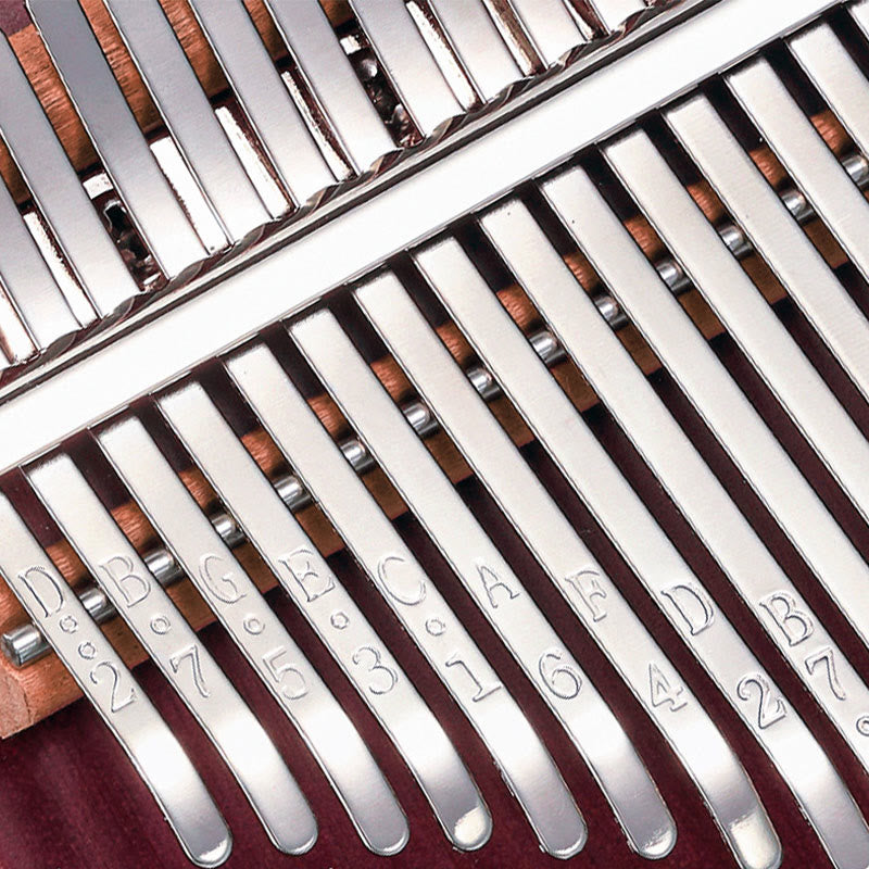 Kalimba portable en bois de Peltogyne à 21 touches