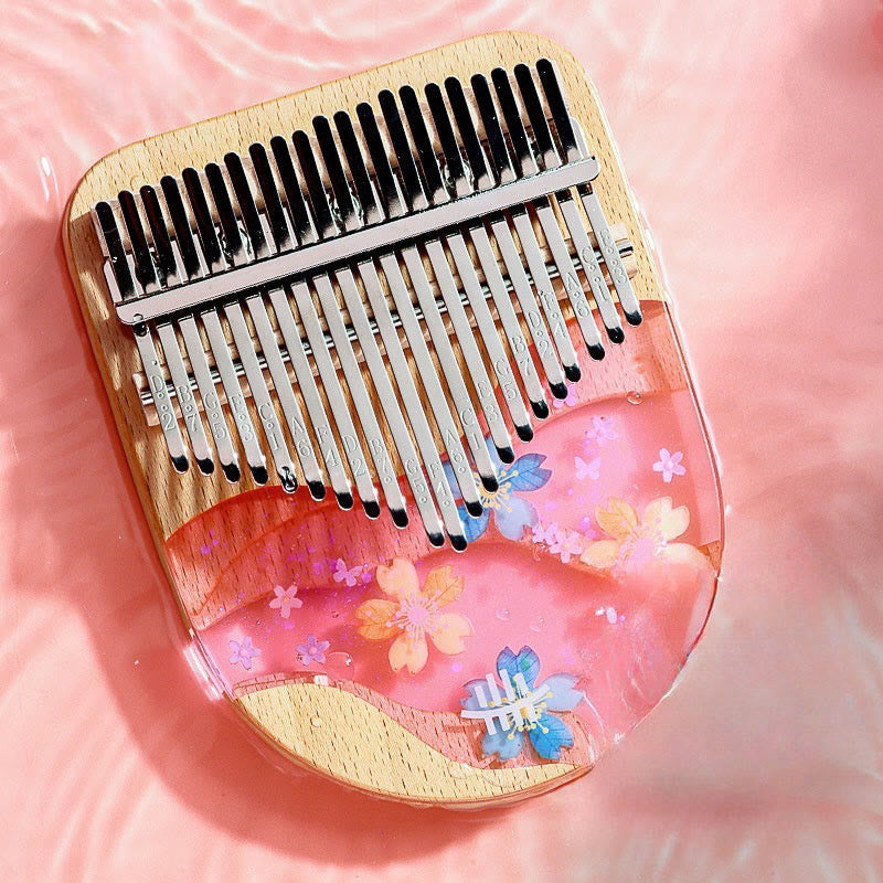 Piano à pouce Kalimba en bois de hêtre à 17 touches pour la méditation