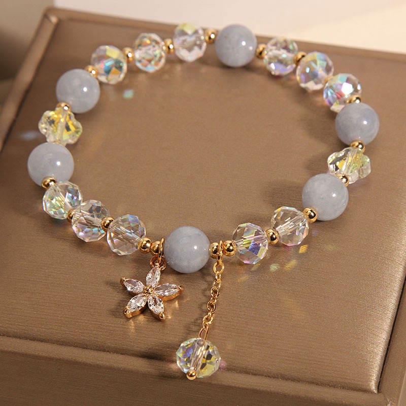 Aquamarine Healing Bracelet | Natural 14-16cm Wrist Peace Jewelry