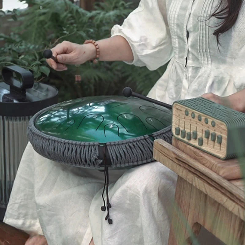 Tambour à langue en acier titane de 14 pouces, 15 notes C et D majeur