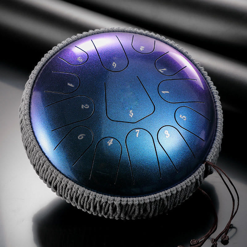 12 Inch Steel Tongue Drum 13 Note Meditation Sound Healing Kit