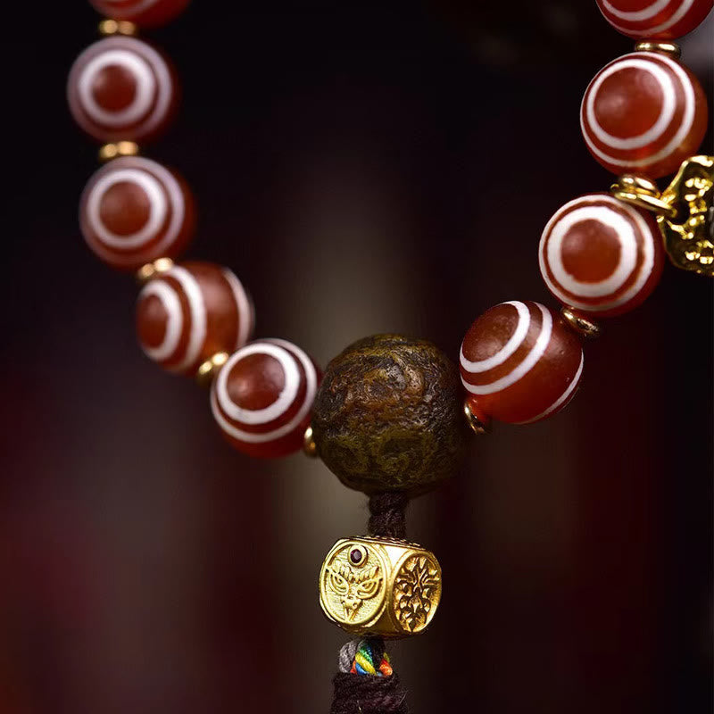 Bracelet Confiance en agate rouge 10 mm | Sons de guérison