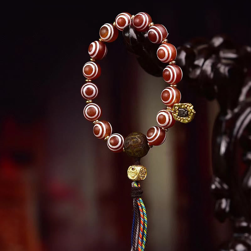 Bracelet Confiance en agate rouge 10 mm | Sons de guérison