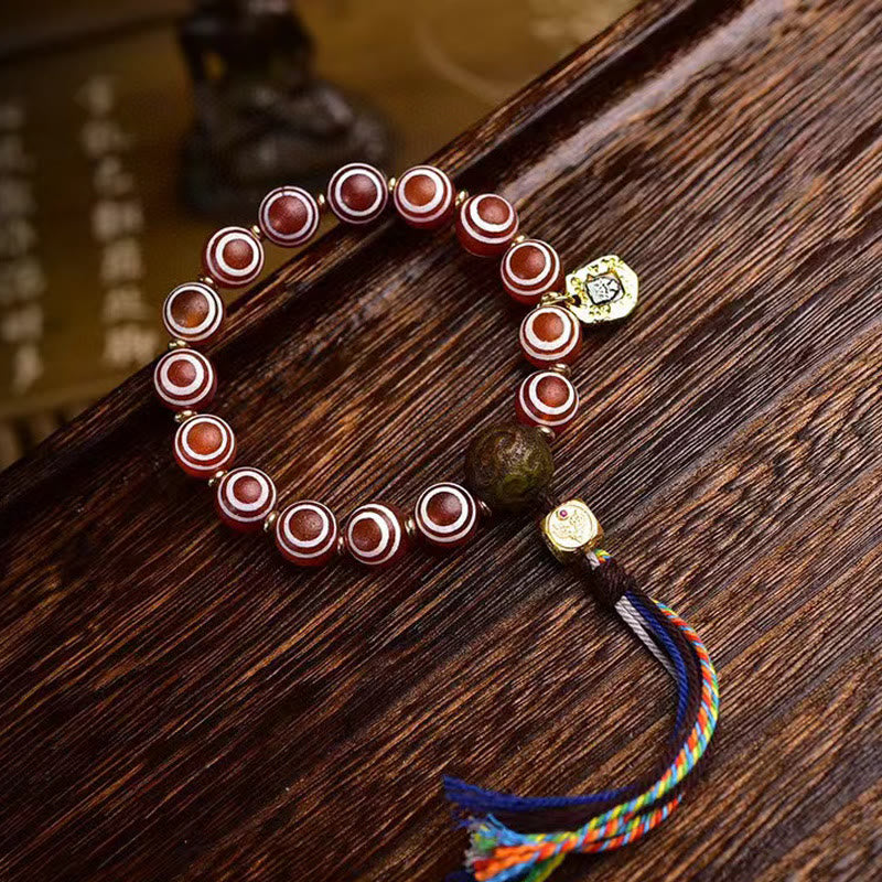 Bracelet Confiance en agate rouge 10 mm | Sons de guérison