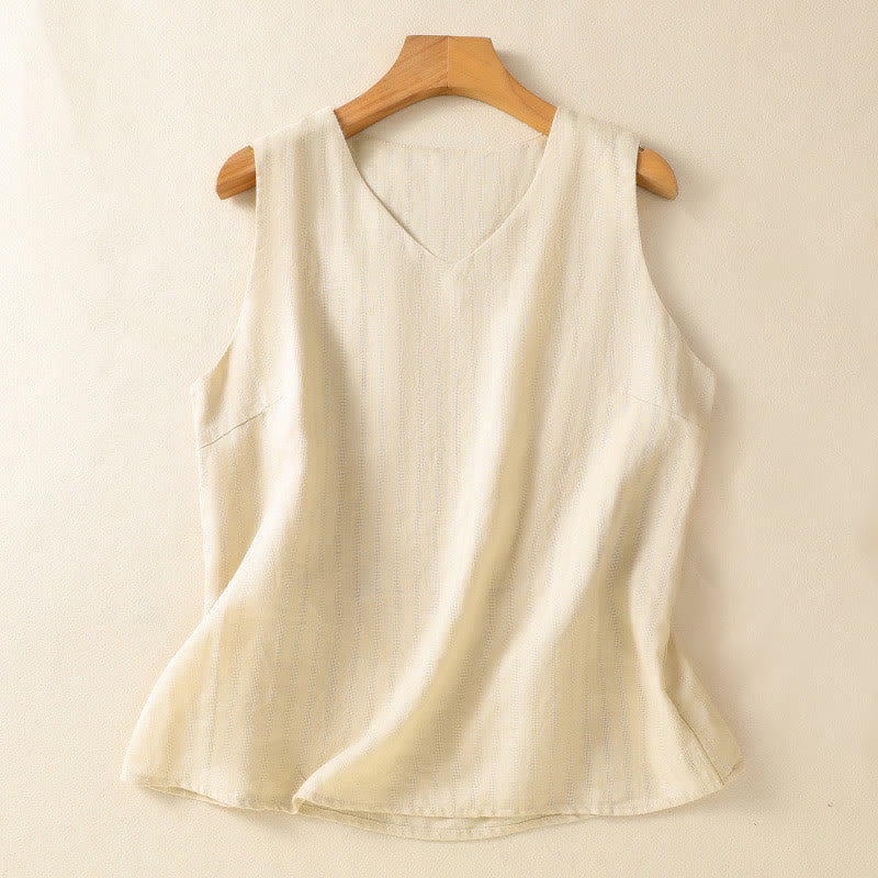 Women’s Cotton V-Neck Yoga Vest | Breathable Design