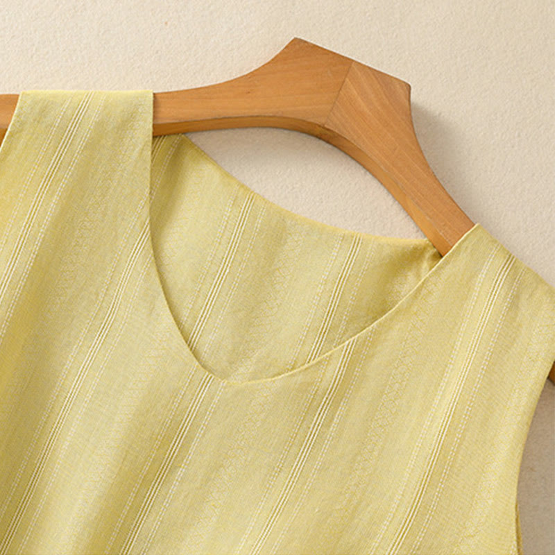 Women’s Cotton V-Neck Yoga Vest | Breathable Design
