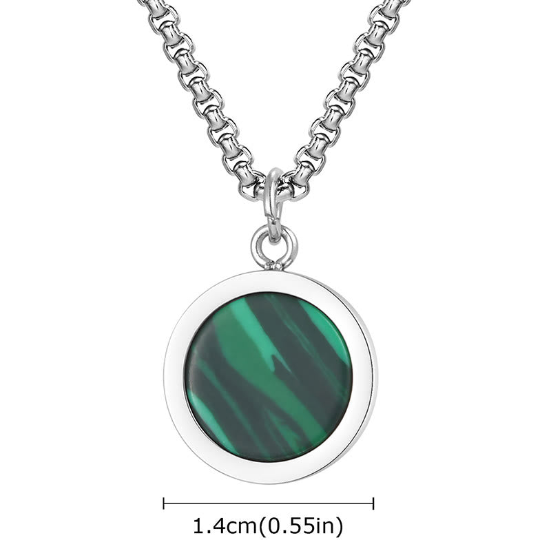 Collier turquoise avec pendentif œil de tigre, lazurite et malachite