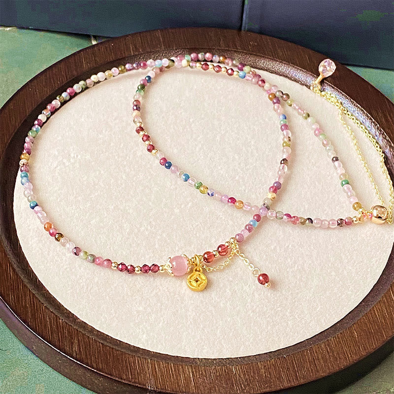 Bracelet Sagesse en tourmaline 2,5 mm pour femme