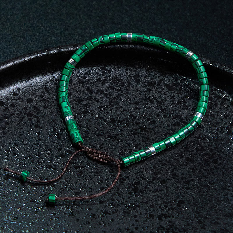 Bracelet anti-anxiété en malachite pour le calme émotionnel