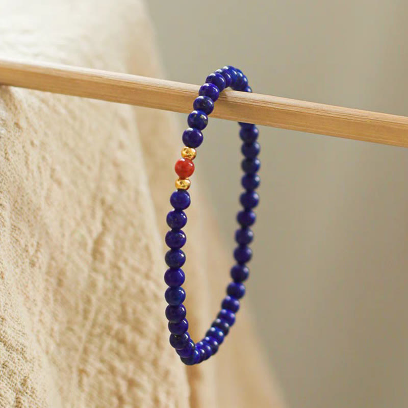 Ultra-Thin Lazurite Balance Bracelet 4mm for Meditation