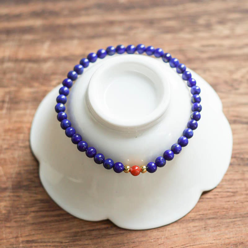 Ultra-Thin Lazurite Balance Bracelet 4mm for Meditation