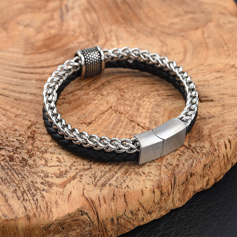Titanium Steel Magnetic Buckle Balance Bracelet