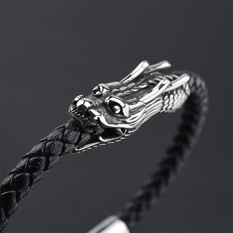 Bracelet Force du Dragon en Acier Titane 21 cm